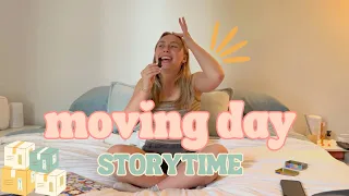 MOVING DAY STORYTIME || nightmare move, dream apartment🏠💓🦋