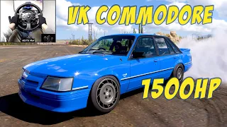 1500HP VK Holden Commodore Forza Horizon 5  - Thrustmaster T300rs Wheel + Pedal Cam Drifting