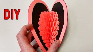 3D Открытка сердечко на 14 февраля на 8 марта ❤ Поделки своими руками ❤ Valentine's Day Crafts DIY