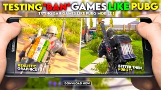 Trying *REALISTIC* BAN GAMES 😱 Like PUBG MOBILE Under 8 Minutes! [HINDI] Part 2