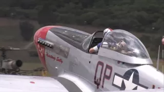 P-51D Mustang Engine Sounds "No Music" - Merlin Engine Start Fly By Gun Port Whistle Sounds