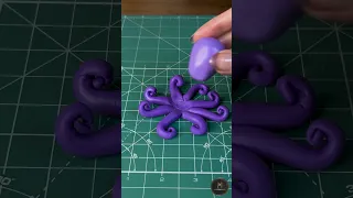 How To Make Octopus With CLAY 😱 #satisfying #shorts