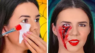 TUTORIAL COM MAIS DE 100 DICAS DE MAQUIAGEM || Maquiagem SFX e Pegadinhas, por 123 GO! SCHOOL