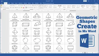 How to Create Geometric Shape in Ms Word Hindi Tutorial || Math Question Shape Design in Ms Word ||