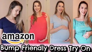 HUGE AMAZON TRY-ON HAUL 2021 | Bump Friendly, Maternity & Nursing Dresses - 29 Weeks Pregnant