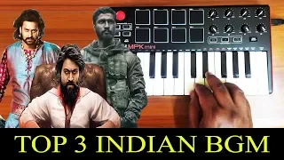 Top 3 Indian Bgm By Raj Bharath | Bahubali | KGF | URI | Prabhas | Yash |