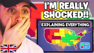 Brit Reacts to The USA Explained in 30 Maps!