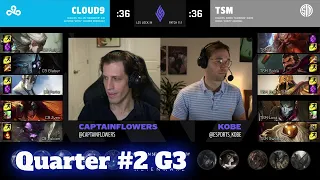 Cloud 9 vs TSM - Game 3 | Quarter Finals LCS Lock In 2021 | C9 vs TSM G3