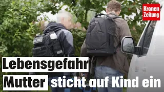 Deutsche Mutter stach auf Tochter (4) ein | krone.tv NEWS