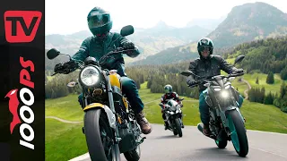 Traumhafte Tour am Zürichsee 🏞️ auf Yamaha 125ern! Premium Outlet Eschenbach - Sattelegg - Etzelpass