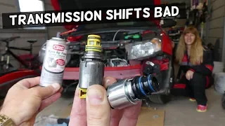 TRANSMISSION SHIFTS HARD SLIPPING. HOW TO CLEAN TRANSMISSION SOLENOID