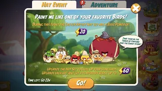 Angry Birds 2 Unlock The Easter Artist Hat Set - Use Express Ticket! Tower of Fortune