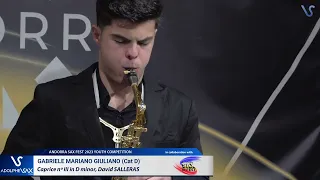 ANDORRA SAX FEST 2023: Gabriele Mariano Giuliano plays Capricho nºIII, David SALLERAS