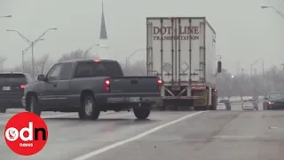 Video shows drivers spinning out of control in Oklahoma