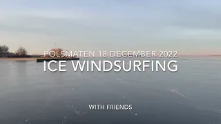 ICE WINDSURFING WITH FRIENDS