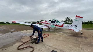 Avión fumigando en colombia, CESSNA 188 AG