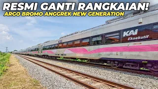 SAH KERETA NO 1 GANTI RANGKAIAN TERBARU!! Pengiriman New Trainset KA Argo Bromo Anggrek ke Surabaya