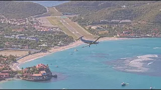 Windy and Low Approach, Police at the Fence and much More | St Barth Airport