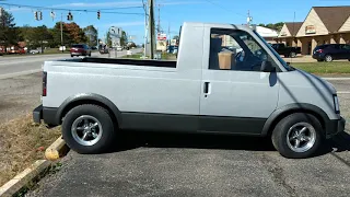 1986 Chevy Astro chopped into a pickup truck