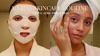 My Nighttime Skincare Routine for Cystic Acne-Prone Skin | Sloan Byrd