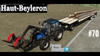 Logging and Selling The Silage Bales #70 | Haut-Beyleron Farming Simulator 22 | FS22