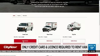 Only driver's license and credit card required to rent van