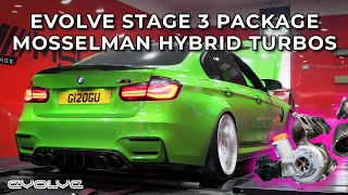 Mosselman S55 Hybrid Turbo Install + Testing - Dyno, Dragy, 0-202mph Top Speed Run - F80 M3 F82 M4