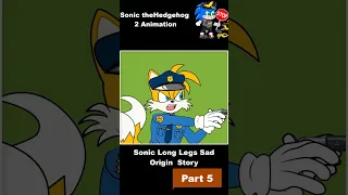 Sonic the Hedgehog 2 Animation - Sonic Long Legs Save Policeman #shorts