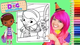 Coloring Doc McStuffins Stuffy Coloring Book Page Prismacolor Colored Pencil | KiMMi THE CLOWN