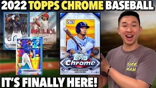 EARLY 1ST LOOK AT THE NEW TOPPS CHROME BASEBALL! 2022 Topps Chrome Baseball Hobby Box Review