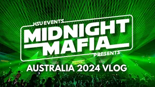 MIDNIGHT MAFIA 2024 BTS VLOG (4K) 🇦🇺 | Blademasterz, Phuture Noize, Sefa, Vertile X, Gammer & More!