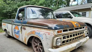 1965 f100 on crown vic chassis!
