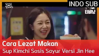 Cara Lezat Makan Sup Kimchi Sosis Sayur Versi Baek Jin Hee 🥘🥘🥘 #LetsEat3 🇮🇩SUB INDO🇮🇩