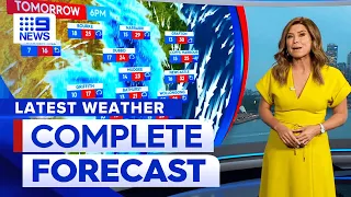 Australia Weather Update: Severe weather warning amid total fire ban | 9 News Australia