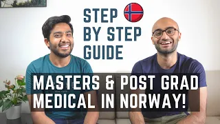 Apply for Masters + Post-Grad Medical in Norway | A Step by Step Guide