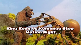 King Kong Vs Kumonga Stop Motion Fight