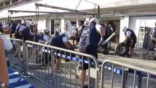 Williams F1 Team pitstop practice , Thursday 2014 Hungarian GP