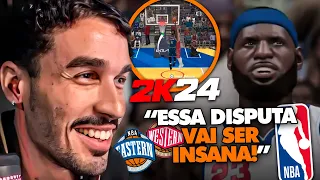 STAG JOGA: CONFERÊNCIA LESTE X OESTE! A DISPUTA DAS LENDAS! - NBA 2K24 | Clipes do Stag