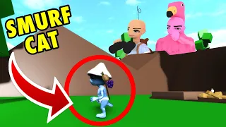 😅Encontramos a Smurf Cat en Brookhaven 😆/Roblox