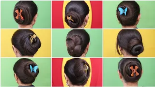 Updo hairstyles with clutcher l medium claw clip hairstyles for long hair l hair style girl simple