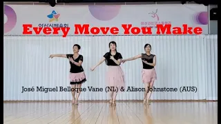 Every Move You Make Linedance demo Beginner @ARADONG linedance