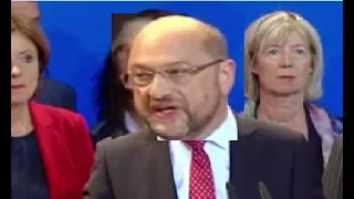 Bundestagswahl 2017 - Abendschau - Reaktionen von Merkel und Schulz 24.09.2017 www.gigalion.de