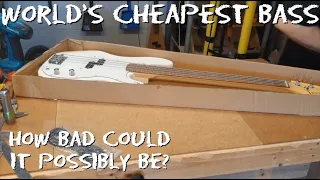 Worlds Cheapest Bass - unboxing and teardown with surprising results