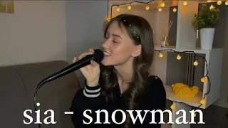 sia - snowman (cover)