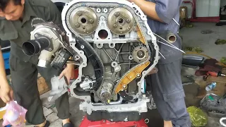 Cách lấy dấu cam trên Ford Ranger Wildtrak/Everest/Mazda BT50 ( timing chain) - gara Cường Nguyễn