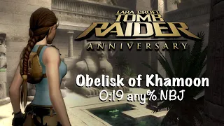 Tomb Raider: Anniversary Speedrun – Obelisk of Khamoon in 0:19 (any% NBJ)