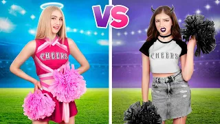 Rich Cheerleader VS Poor Cheerleader || Popular VS Unpopular Girl at College