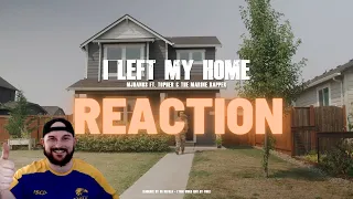 I Left My Home - MJHanks feat. @Topher and @The Marine Rapper [LYRIC VIDEO] (REACTION)