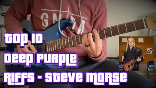 Top 10 Deep Purple Riffs!! (with Steve Morse)