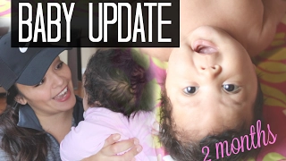 Kahea's 2 Month Update | Breastfeeding, Umbilical Hernia and Rolling Over?!